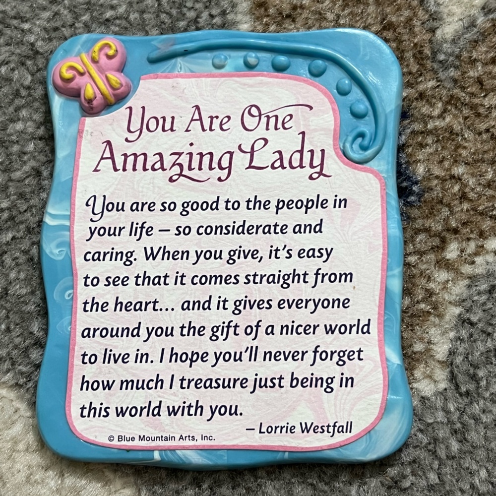 Sculpted Magnet: You Are One Amazing Lady, 3.0" x 3.5"